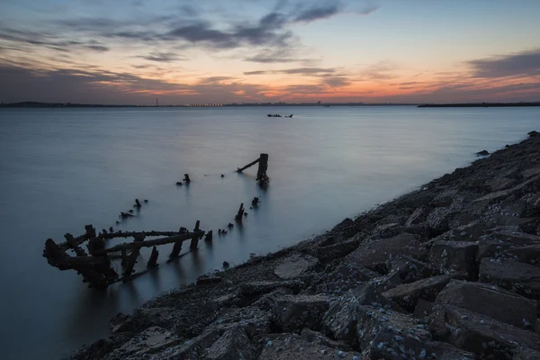 Fishing boat remains — Stock Photo, Image