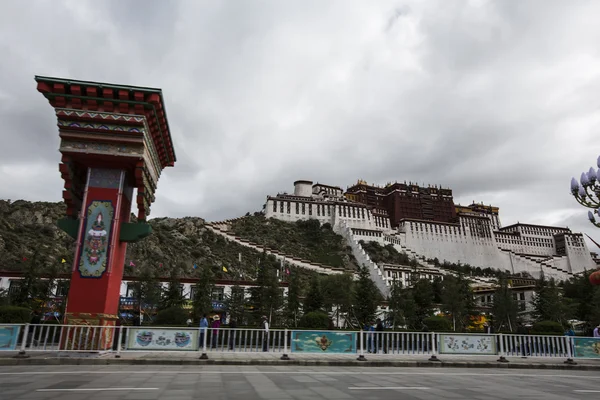 Palazzo Potala a Lhasa, Tibet — Foto Stock