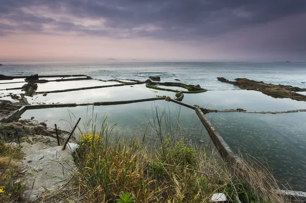 Qingdao costa bagliore di alba — Foto Stock