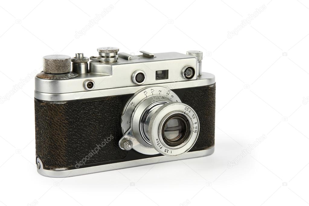 Old retro 35mm film camera