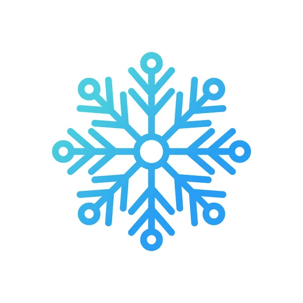 Icono Del Copo Nieve Logo Vector Illustration Copo Nieve Icono — Vector de stock