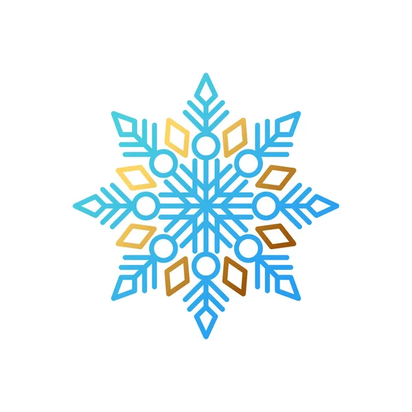 Icono Del Copo Nieve Logo Vector Illustration Copo Nieve Icono — Archivo Imágenes Vectoriales