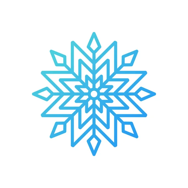 Icono Del Copo Nieve Logo Vector Illustration Copo Nieve Icono — Archivo Imágenes Vectoriales