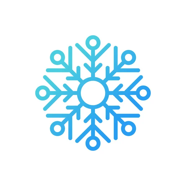 Icono Del Copo Nieve Logo Vector Illustration Copo Nieve Icono — Archivo Imágenes Vectoriales
