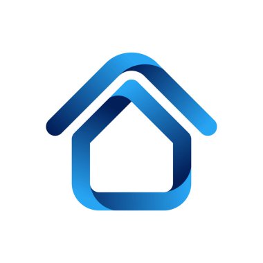 Ev Logosu vektör tasarımı çizimi. Ev, emlak, apartman, apartman, inşaat ve mimarlık işleri için logo tasarımı konsepti. Logo, simge ve markalaşma için modern ev tasarımı.