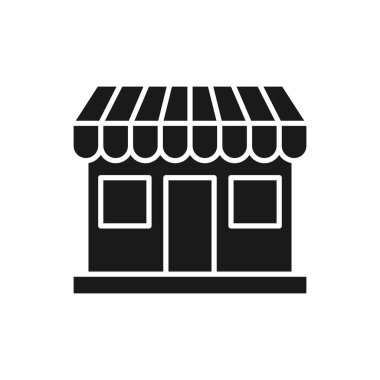 Simge Vektör Tasarım İllüstrasyonunu Kaydet. E-ticaret, çevrimiçi mağaza ve pazar yeri için ikon vektör tasarımı. Web sitesi, mobil, logo, sembol, düğme, işaret, uygulama UI için pazar mağaza simgesi vektörü