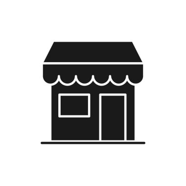 Simge Vektör Tasarım İllüstrasyonunu Kaydet. E-ticaret, çevrimiçi mağaza ve pazar yeri için ikon vektör tasarımı. Web sitesi, mobil, logo, sembol, düğme, işaret, uygulama UI için pazar mağaza simgesi vektörü