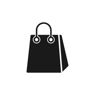 Alışveriş Torbası Simgesi Vektör İllüstrasyonu. Alışveriş Torbası ikonu tasarımı e-ticaret, çevrimiçi mağaza ve pazar yeri. Web sitesi, mobil, logo, sembol, düğme, işaret, uygulama için torba simgesi vektörü alınıyor