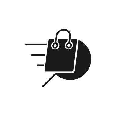 Arama simgesi vektör tasarımlı alışveriş torbası. E- ticaret, çevrimiçi mağaza ve pazar yeri web sitesi, mobil, logo, sembol, düğme, işaret, Uygulama UI tasarım kavramına sahip alışveriş çantası simgesi aranıyor