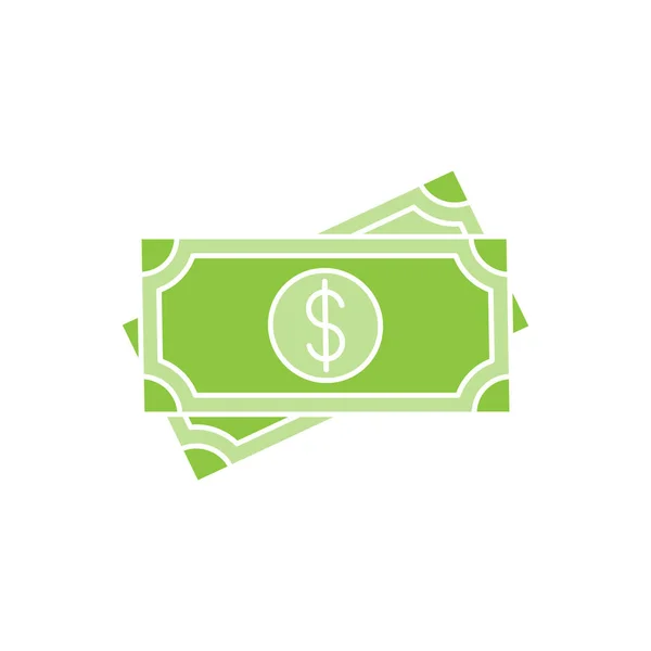 Ícone Dinheiro Ilustração Vetorial Dollar Money Icon Vector Design Concept —  Vetores de Stock