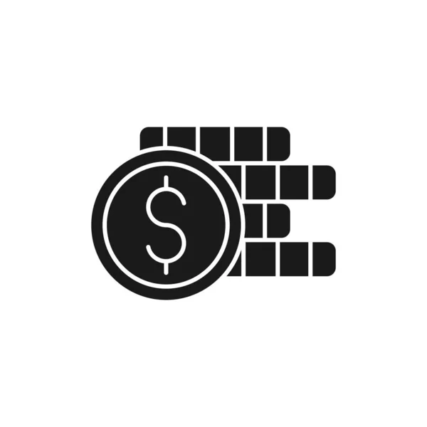 Coin Icon Vector Illustration Dollar Money Coin Icon Vector Design — Stock Vector