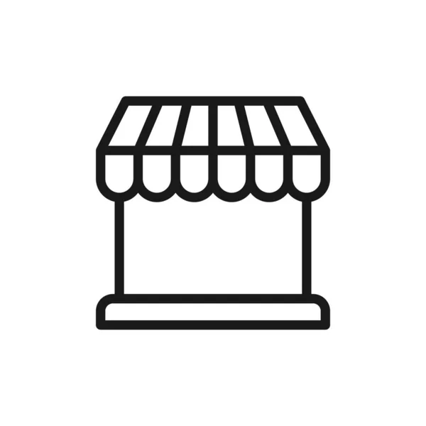 Uložit Ikonu Vektorový Design Ilustrace Store Building Icon Vector Design — Stockový vektor