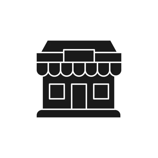 Store Icon Design Vettoriale Illustrazione Progettazione Vettoriale Icona Store Building — Vettoriale Stock