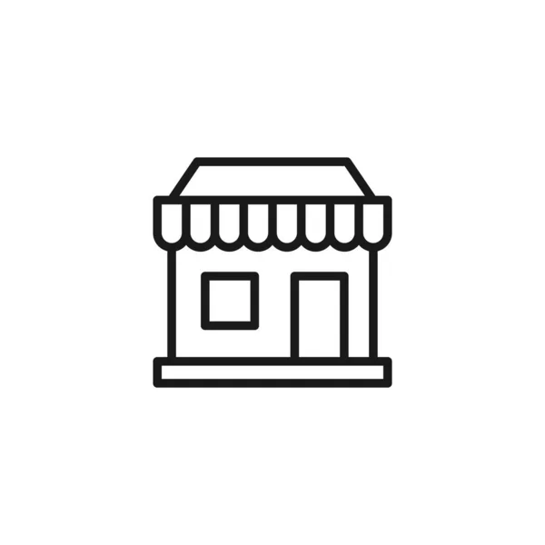 Uložit Ikonu Vektorový Design Ilustrace Store Building Icon Vector Design — Stockový vektor