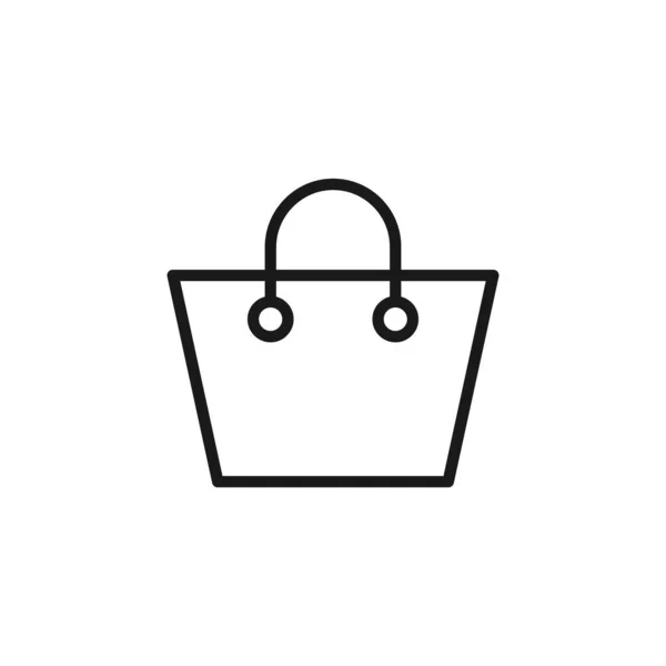 Icono Bolsa Compras Vector Illustration Diseño Ícono Vector Bolsa Compras — Vector de stock