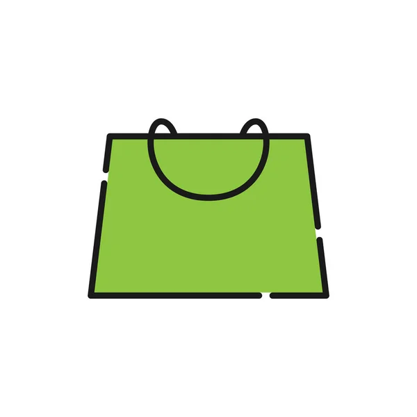 Einkaufstaschen Symbol Vector Illustration Shopping Bag Vektor Icon Design Für — Stockvektor