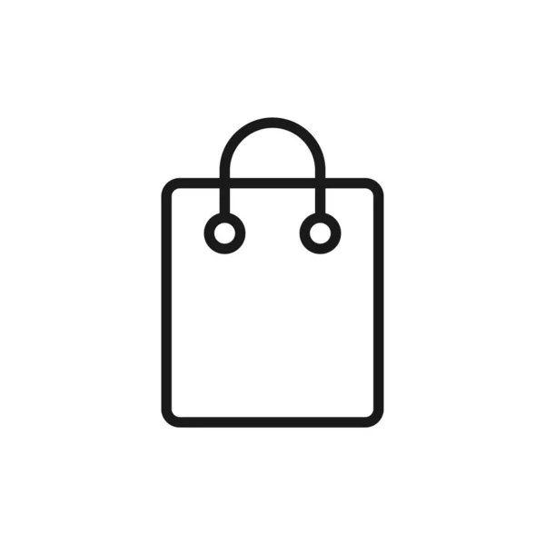 Icono Bolsa Compras Vector Illustration Diseño Ícono Vector Bolsa Compras — Archivo Imágenes Vectoriales