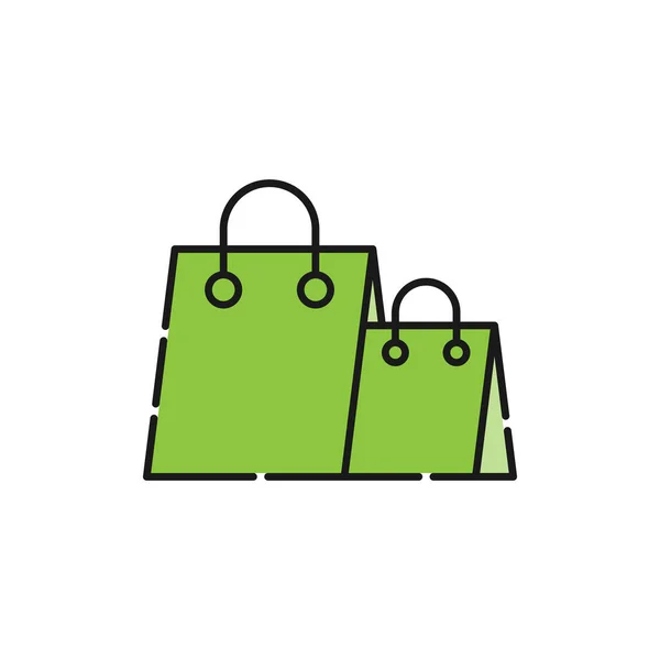 Einkaufstaschen Symbol Vector Illustration Shopping Bag Vektor Icon Design Für — Stockvektor