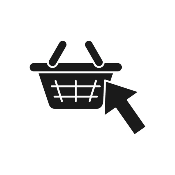 Shopping Cart Arrow Icon Vector Design Корзина Иконка Стрелкой Дизайн — стоковый вектор