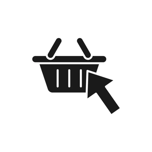 Shopping Cart Arrow Icon Vector Design Корзина Иконка Стрелкой Дизайн — стоковый вектор