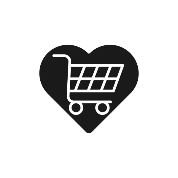 Icono Lista Deseos Compras Ilustración Vectorial Lista Deseos Compras Con — Vector de stock