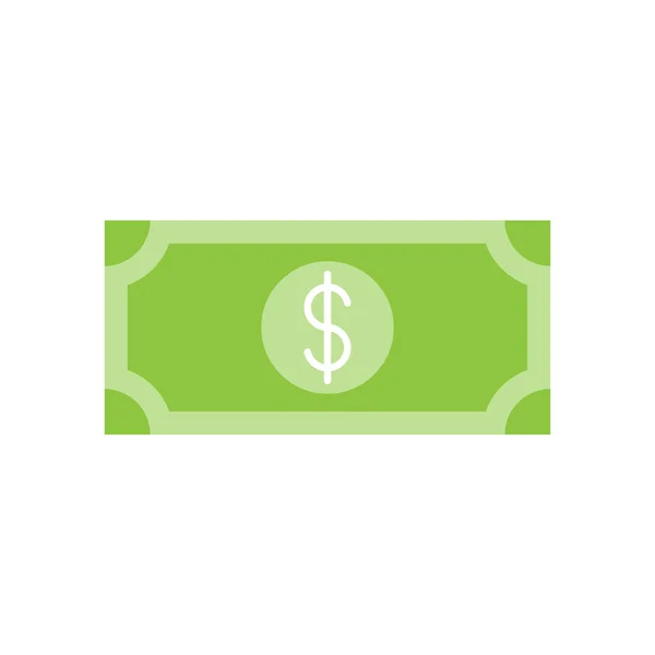 Ícone Dinheiro Ilustração Vetorial Dollar Money Icon Vector Design Concept —  Vetores de Stock