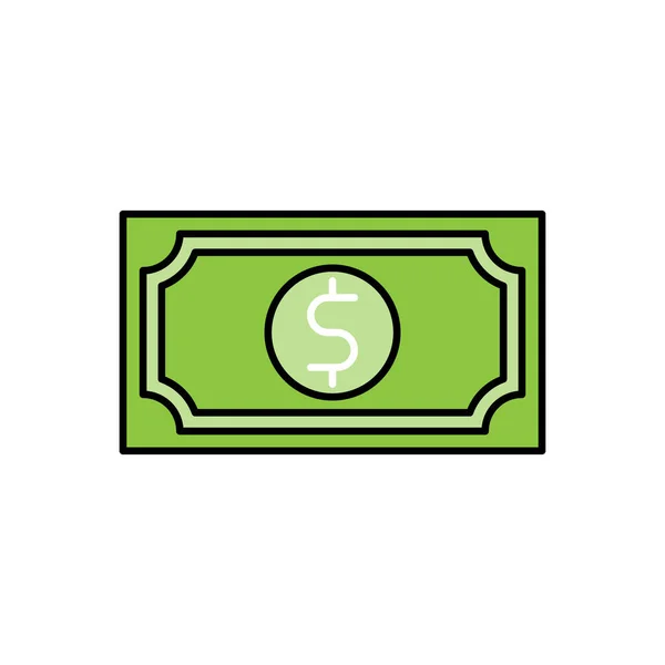 Ícone Dinheiro Ilustração Vetorial Dollar Money Icon Vector Design Concept —  Vetores de Stock