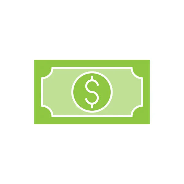 Ícone Dinheiro Ilustração Vetorial Dollar Money Icon Vector Design Concept —  Vetores de Stock