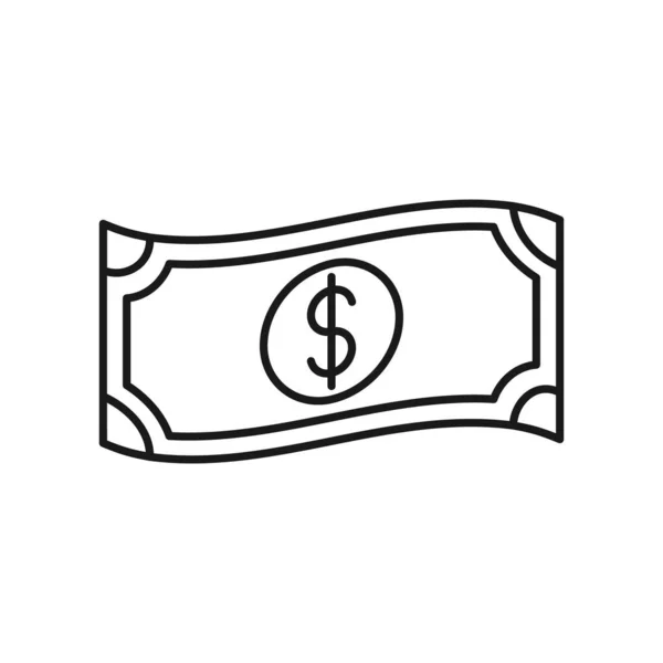 マネーアイコンベクトルイラスト 通貨および取引ビジネスのためのドルのお金のアイコンのベクトルデザインコンセプト ウェブサイト シンボル アイコン アプリUiのためのマネーキャッシュベクトルアイコンフラットデザイン — ストックベクタ