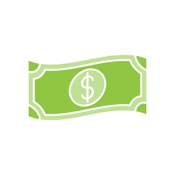 Ícone Dinheiro Ilustração Vetorial Dollar Money Icon Vector Design Concept —  Vetores de Stock