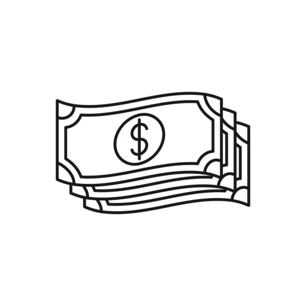 Geld Ikone Vector Illustration Dollar Money Icon Vektordesign Concept Für — Stockvektor