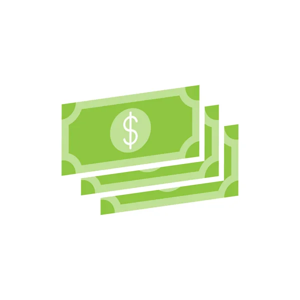 Грошовий Значок Векторна Ілюстрація Долар Гроші Значок Векторна Концепція Дизайну — стоковий вектор