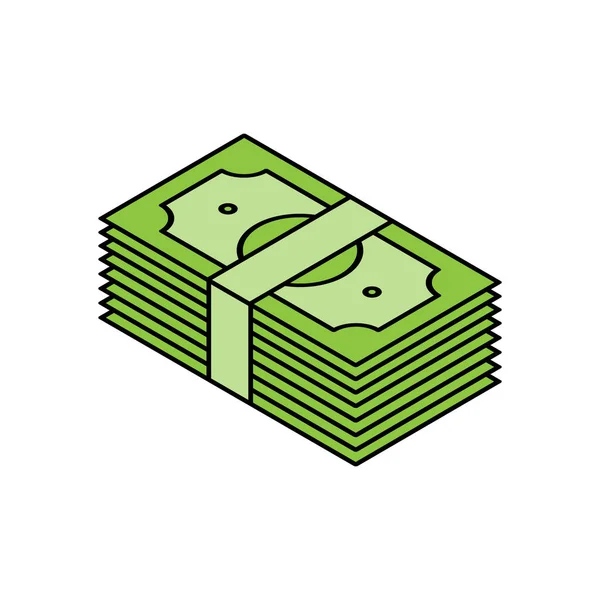 Money Icon Vector Illustration Dollar Money Icon Vector Design Concept — Stock Vector