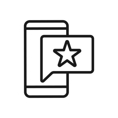 Beğeni, İnceleme, veya geri bildirim ikonu vektör illüstrasyonu. Müşteri derecelendirme ikonu vektör tasarım şablonu. Web sitesi, sembol, logo, işaret, uygulama, UI için Star vektör simgesi tasarımı ile Müşteri Denetimi Geri beslemesi.