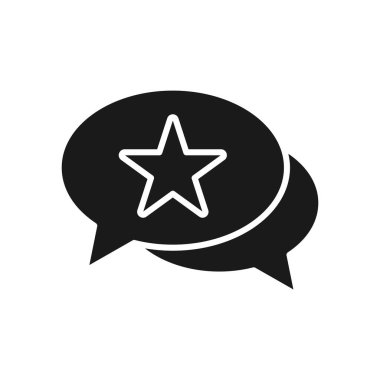 Beğeni, İnceleme, veya geri bildirim ikonu vektör illüstrasyonu. Müşteri derecelendirme ikonu vektör tasarım şablonu. Web sitesi, sembol, logo, işaret, uygulama, UI için Star vektör simgesi tasarımı ile Müşteri Denetimi Geri beslemesi.