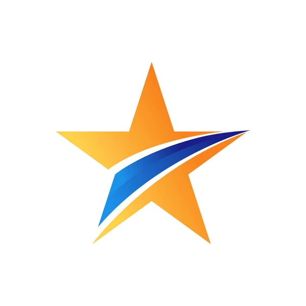Abstraktní Ikona Star Logo Design Vektorové Šablony Jednoduchý Elegantní Design — Stockový vektor
