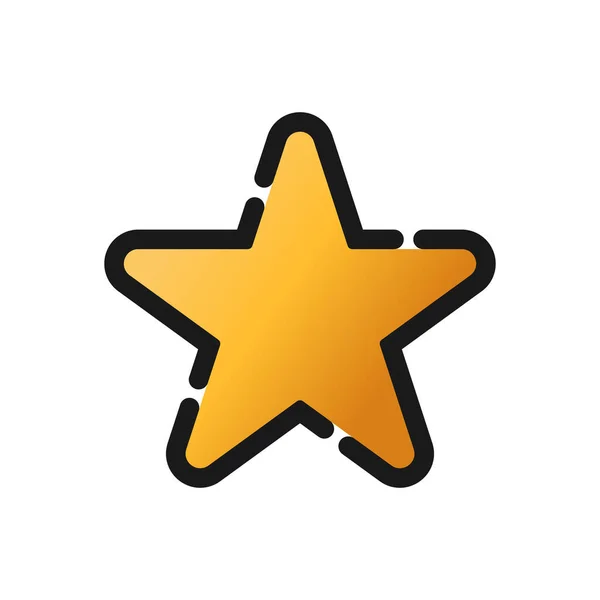 スターアイコンベクトルイラストテンプレートのセット スターアイコンデザインコレクション 白色の背景に孤立した星型ベクトル設計 ウェブサイト シンボル サイン アプリ Uiのためのスターベクトルアイコンフラットデザイン — ストックベクタ