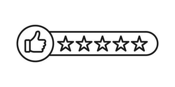 Иллюстрация Вектора Значка Рейтинга Клиента Star Rating Icon Icon Vector — стоковый вектор