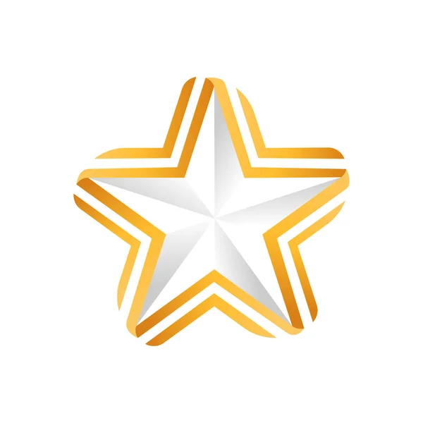 摘要星号图标设计矢量模板 简洁典雅的星条旗设计理念 星号图标向量设计模板 用于商业 — 图库矢量图片