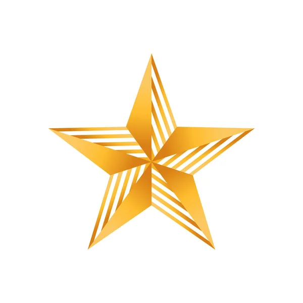 Abstrakt Star Logo Ikon Design Vector Mall Enkel Och Elegant — Stock vektor