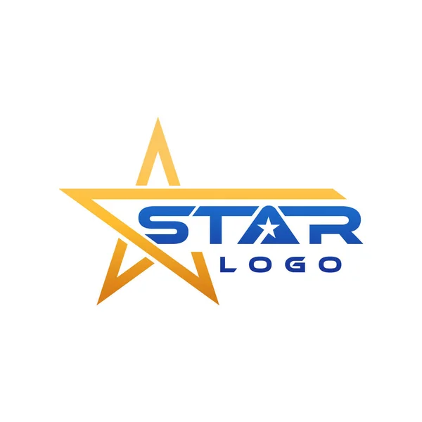 Abstrakt Star Logo Ikon Design Vector Mall Enkel Och Elegant Royaltyfria illustrationer