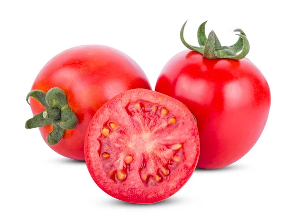 Kawałek Pomidora Izolowany Białym Tle Obrazek Stockowy