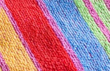 Çizgili yün kumaş, makro renkte. Arkaplan