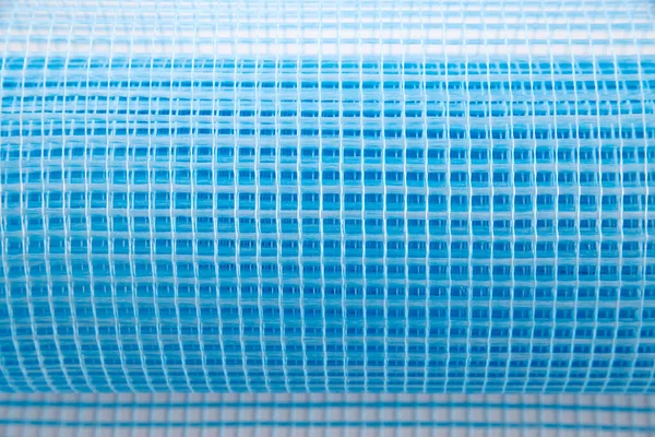 Blaues Verstärkungsgewebe Für Wandverstärkung Auf Weißem Hintergrund Isoliert — Stockfoto