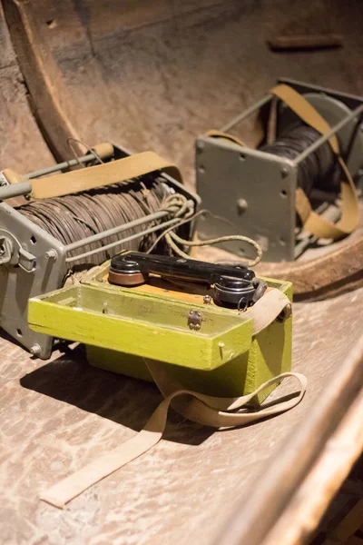 Muzeum Historii Ukrainy Wojnie Światowej Telefon Polowy Wojny Światowej — Zdjęcie stockowe
