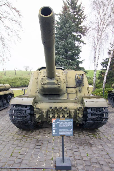 Museo Gran Guerra Patriótica Kiev Instalación Autopropulsada Isu 152 — Foto de Stock