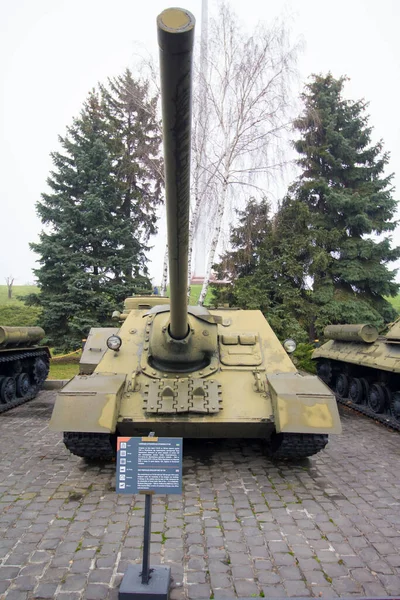 Museum Des Großen Patriotischen Krieges Kiew Selbstfahrendes Geschütz 100 — Stockfoto