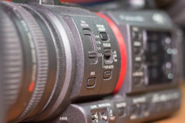 Profesyonel kamera kontrolleri. Yakın plan..