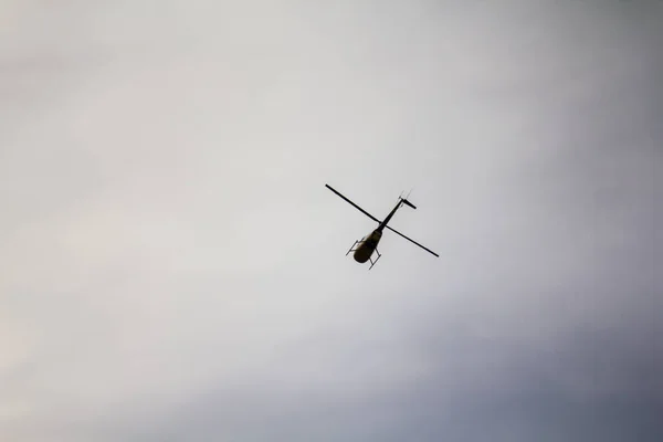 Hélicoptère Plaisir Dans Ciel Marcher Sur Kiev — Photo