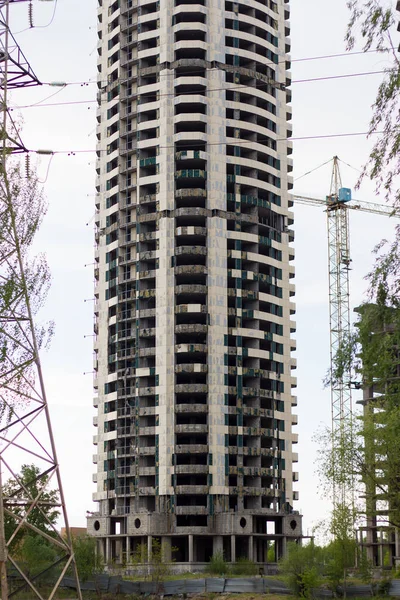 Edificio Abandonado Sin Terminar Varias Plantas — Foto de Stock